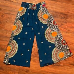 Bohemian Super Cute Wide Leg Cropped Pants